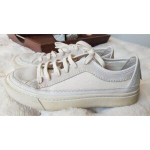All Saints Women's Sz. 11 Milla Casual Sneakers In Off White